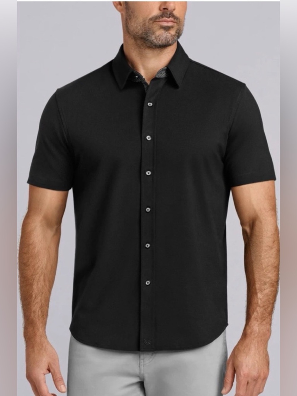 NWOT BUTTERCLOTH Slim Fit Short Sleeve Button-Down Shirt